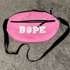 Pink & Black Bape Crossbody Bag / Purse
